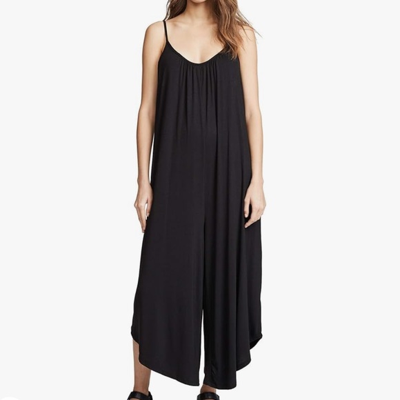 Black Z Supply Flared Jumpsuit - Picture 1 of 7